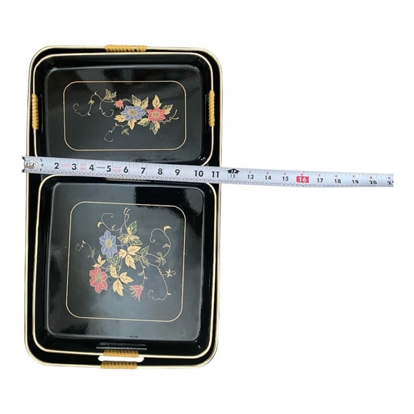 Vintage nesting trays. 3 pce. Made in Japan - Picture 12 of 16